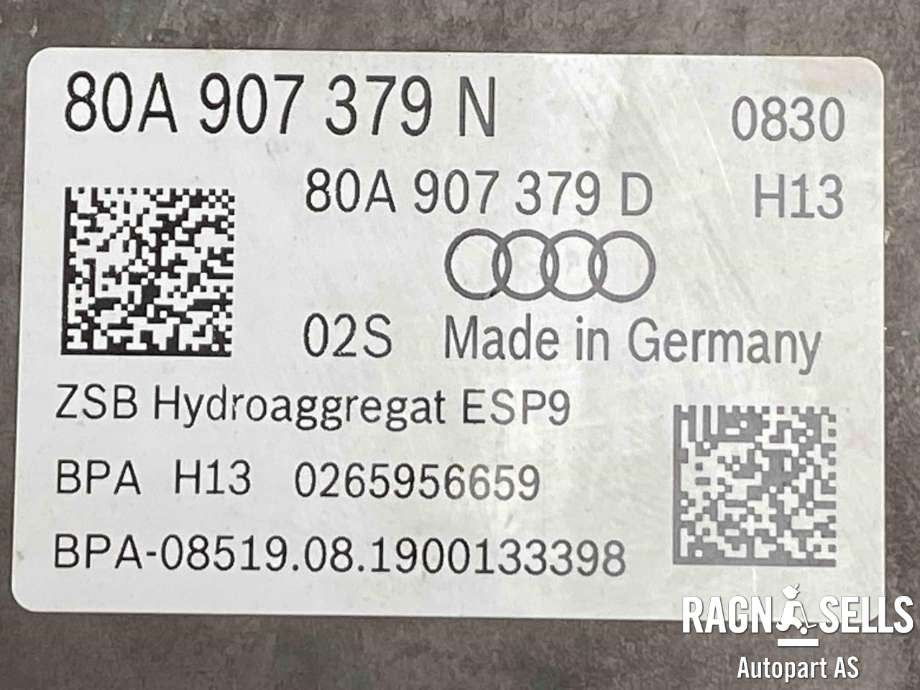ABS sentral til Audi Q5 2017-->> (Type II)  (80A 614 517 N||80A907379N|80A907379D)