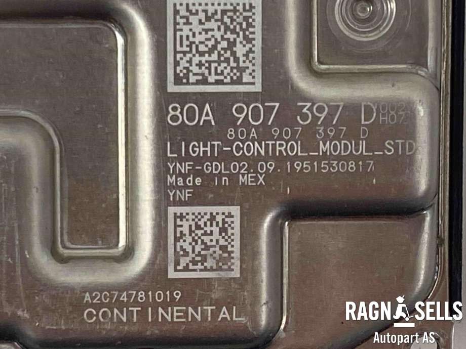 Styreenhet xenon/ballast til Audi Q5 2017-->> (Type II)  (CONTINENTAL|80A907397|A2C74781019|)
