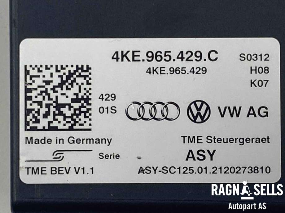 Styreenhet diverse til Audi e-tron 2018-->>  (4KE 965 429 C|)