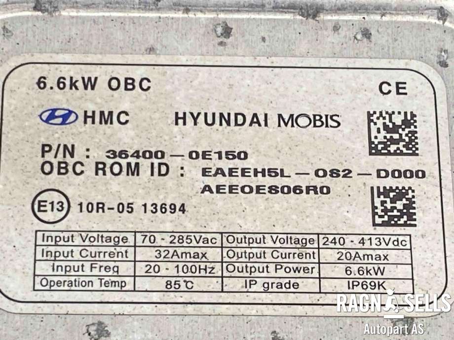 Batterilader (OBC - On Board Charger) til Hyundai Ioniq Electric 2016-2019 (Fase 1)  (364000E150|)