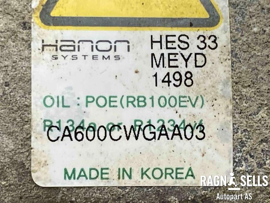 Aircondition kompressor elbil til Hyundai Ioniq Electric 2016-2019 (Fase 1)  (97701G7000|)