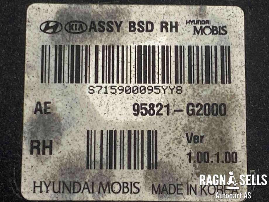 Sensor blindsone til Hyundai Ioniq Electric 2016-2019 (Fase 1)  (95821G2000|)