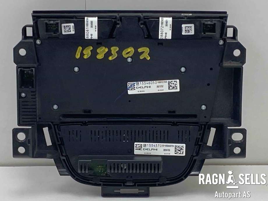 Bilstereo betjeningspanel til Opel Astra J 2010-2015  (1781049||13346050)
