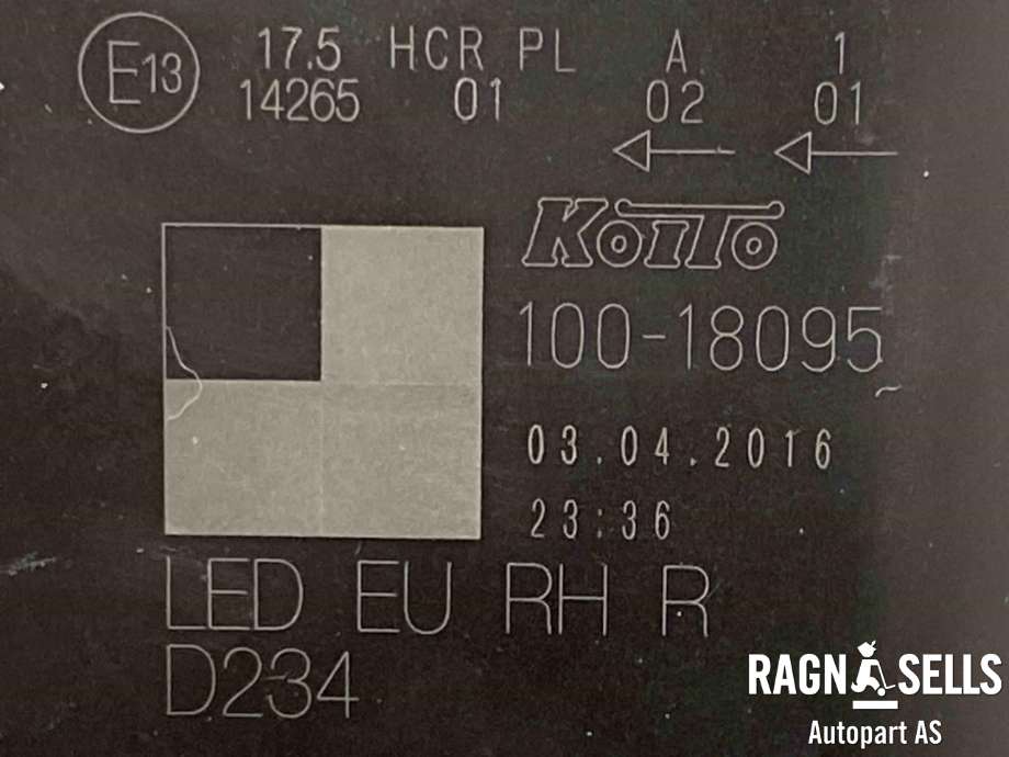Frontlykt høyre full-LED til Suzuki Vitara 2015-->> (Type IV)  (35120-54P70||35120-54P70-000)