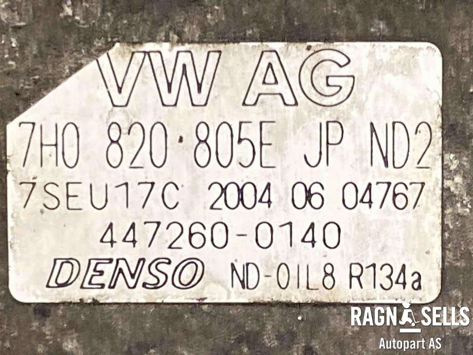 Aircondition kompressor til VW Transporter / Caravelle 2003-2009 (Fase 1) (T5) (T5) (DENSO|7H0820805E| 7H0820805G| 7H0820805F| 7H0820805C|4472600140| 7H0820805B| 3D0820805Q| 3D0820805G|7H0820805H| 7H0820805J| 3D0820805E| 3D0820805B)
