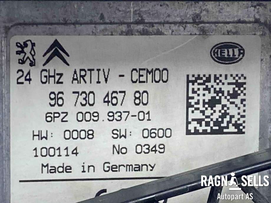 Sensor radar til Peugeot 5008 2010-2017 (Type I)  (6590 PG|9673046780|9673171780|16 111 751 80|6590 PH|6590 JV)