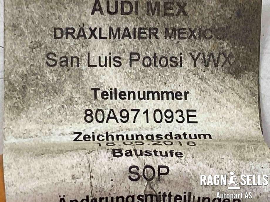 Batterilader inntak/luke til Audi Q5 2017-->> (Type II)  (80A971093E|80A915651|4M0915950A)