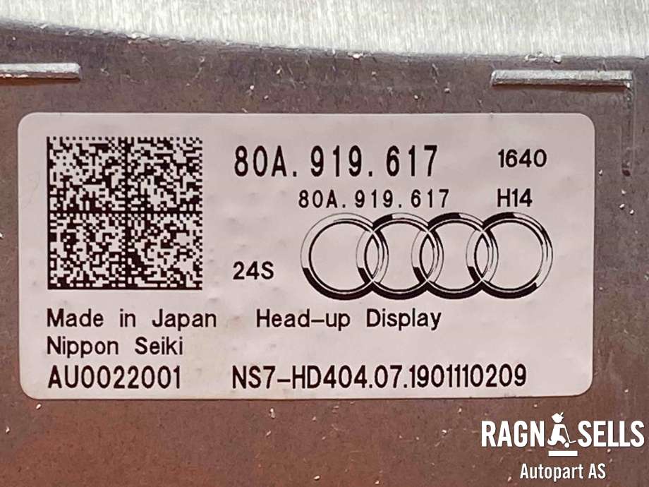 Instrument head-up display (HUD) til Audi Q5 2017-->> (Type II)  (80A919617|)