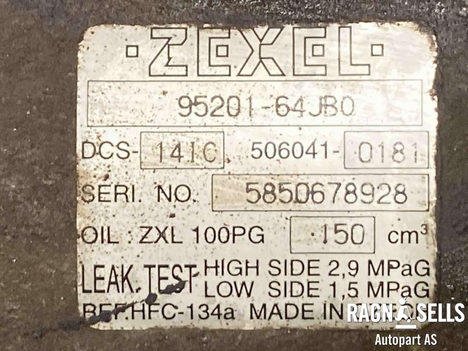 Aircondition kompressor til Suzuki Grand Vitara 2005-2015 (Type III)  (9520164JB0|)