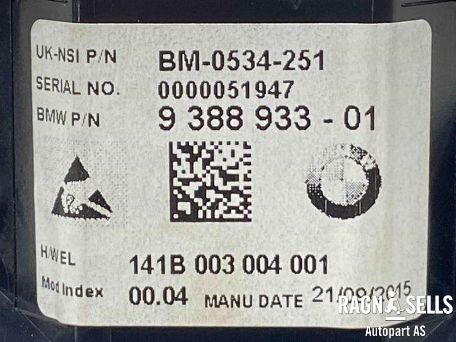 Instrumentpanel til BMW i3 2013-2022  (62 10 5 A08 590|9 388 933|)