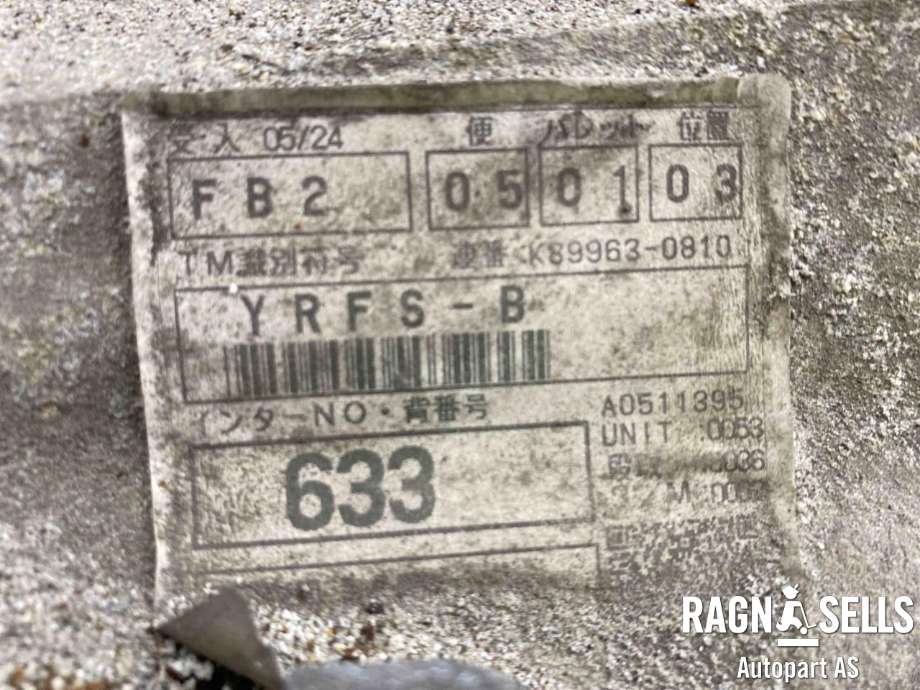 Girkasse manuell 6-trinn til Mazda 6 2010-2013 (Type II, Fase 2)  (A633-17-01XA|)
