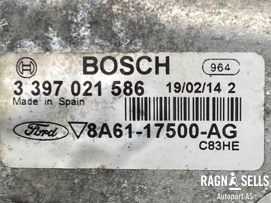 Viskermotor frontrute komplett m/overføring til Ford Fiesta 2013-2017 (Type VI, Fase 2)  (1753741|8A6117K484AG|1698869| 8A6117B571AB)