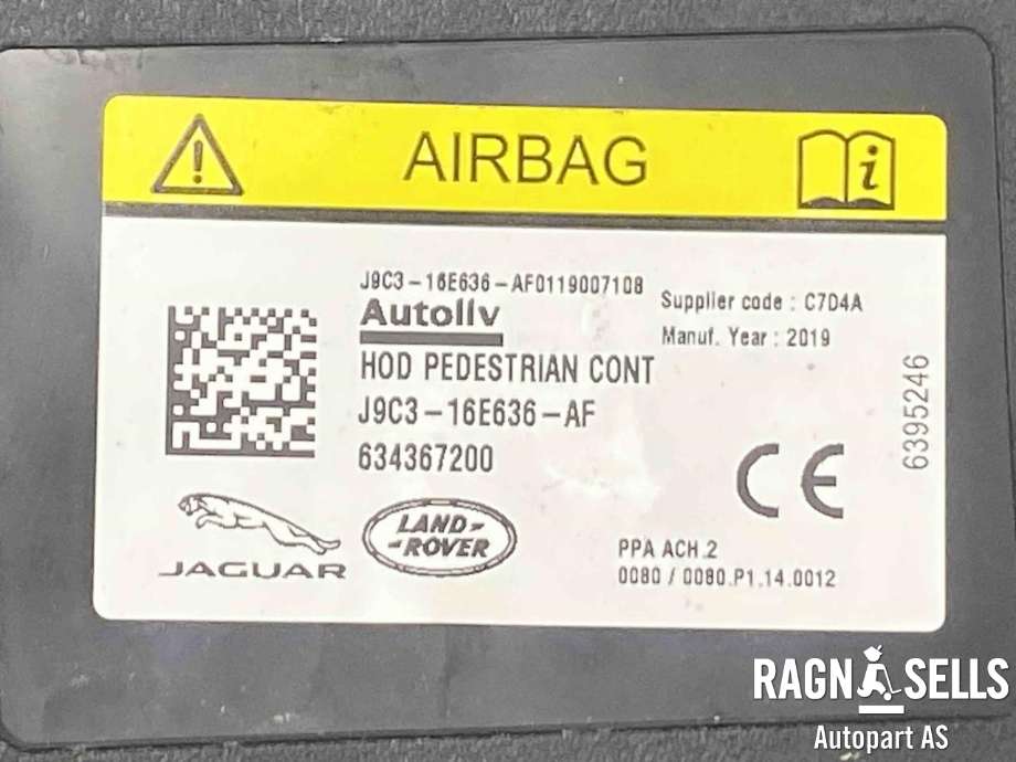 Airbag diverse til Jaguar I-PACE 2018-->>  (J9C316E636AF|)