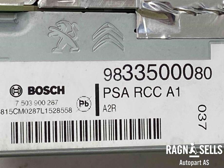 Bilstereo til Peugeot Expert 2016-->> (Type III)  (BOSCH|16 666 342 80|9833500080|)