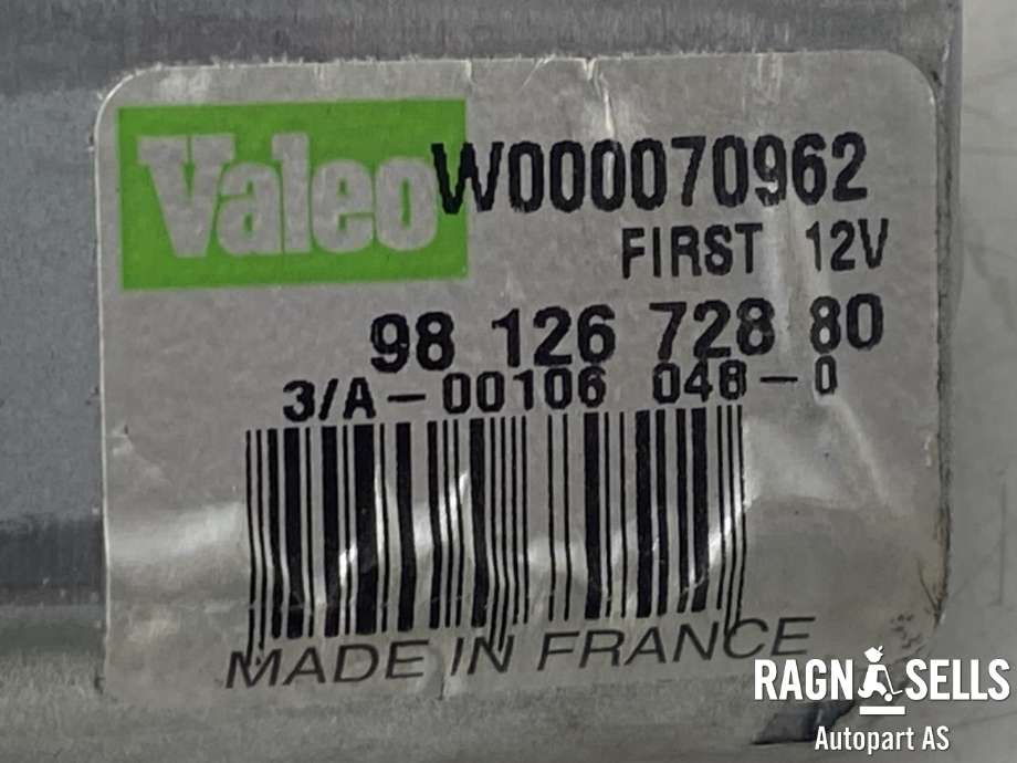 Viskermotor bakrute til Peugeot Expert 2016-->> (Type III)  (VALEO|9812672880|W000070962|)