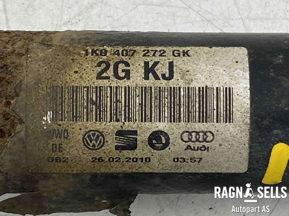 Drivaksel høyre foran, diesel/manuell til VW Touran 2007-2010 (Type I, Fase 2)  (1K0 407 272 QN|5Q0 407 272 FF|)