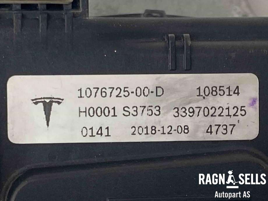 Viskermotor frontrute komplett m/overføring til Tesla Model 3 2018-2023 (Fase 1)  (107672500D|)