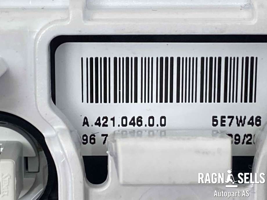 Varmeapparat betjening til Peugeot Partner 2015-2019 (Type II, Fase 2)  (6452 K8|)