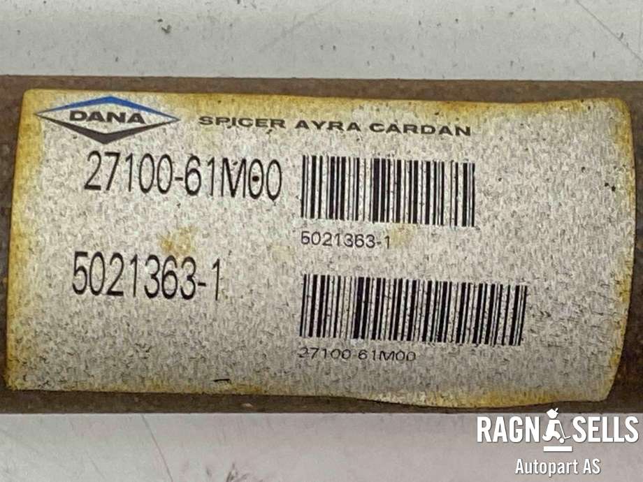 Mellomaksel til Suzuki SX4 S-CROSS 2013-->> (Type II)  (DANA|2710061M00|50213631|)