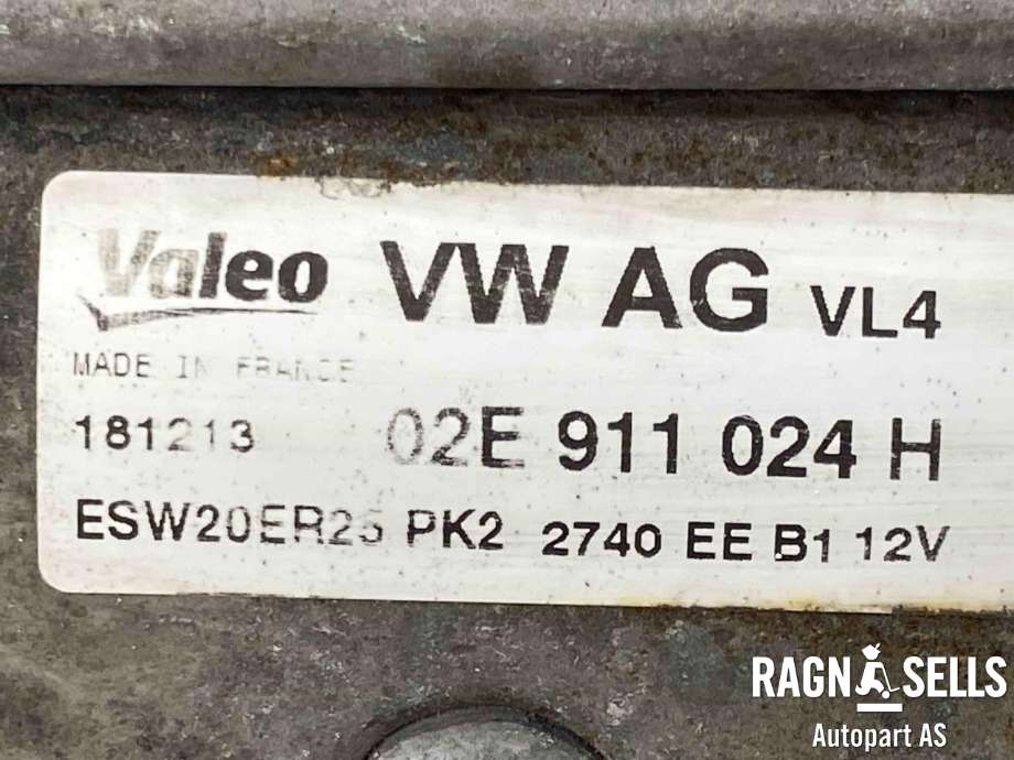 Starter diesel til VW Tiguan 2011-2016 (Type I, Fase 2)  (02E 911 024 H|02E 911 024 C|)
