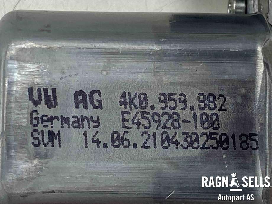 Ruteheis, kun motor, venstre bak til Audi Q4 e-tron 2021-->>  (4K0 959 882|)
