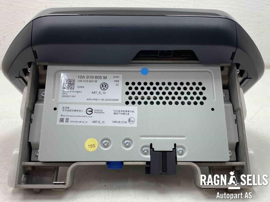 Bilstereo navigasjon skjerm til VW ID.4 2020-->>  (10B 919 605|)