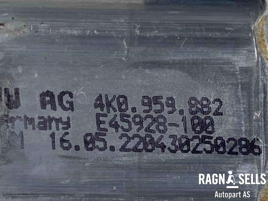 Ruteheis, kun motor, venstre bak til VW ID.4 2020-->>  (4K0 959 882|)