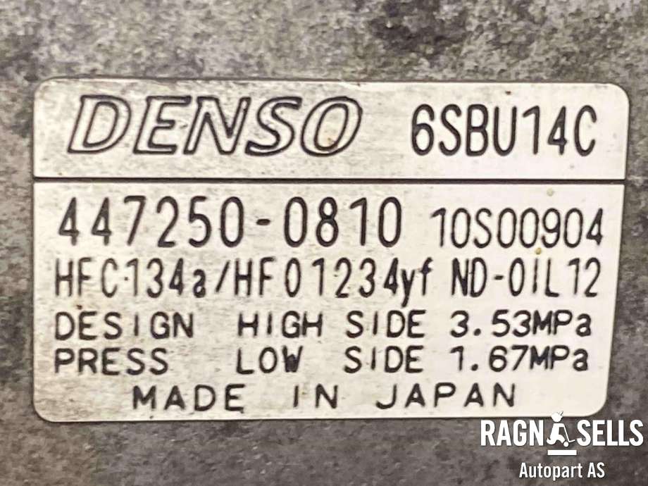Aircondition kompressor til Alfa Romeo Giulia 2016-->>  (DENSO|50537067|447250-0810|50532278)