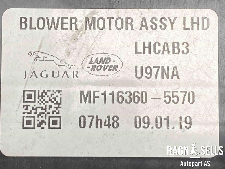Varmeapparat motor til Jaguar I-PACE 2018-->>  (J9D318456AA|MF1163605570|J9D1132)