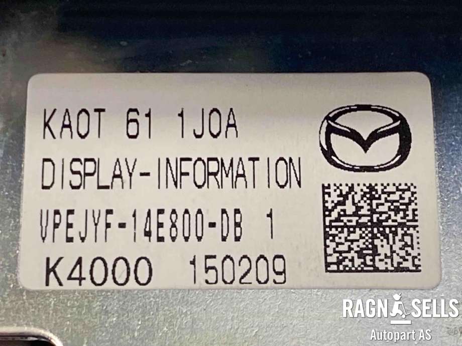 Bilstereo navigasjon skjerm til Mazda CX-5 2012-2017 (Type I)  (KA0H-66-9G0|KA0T-61-1J0A|GMD7-66-9C0B)