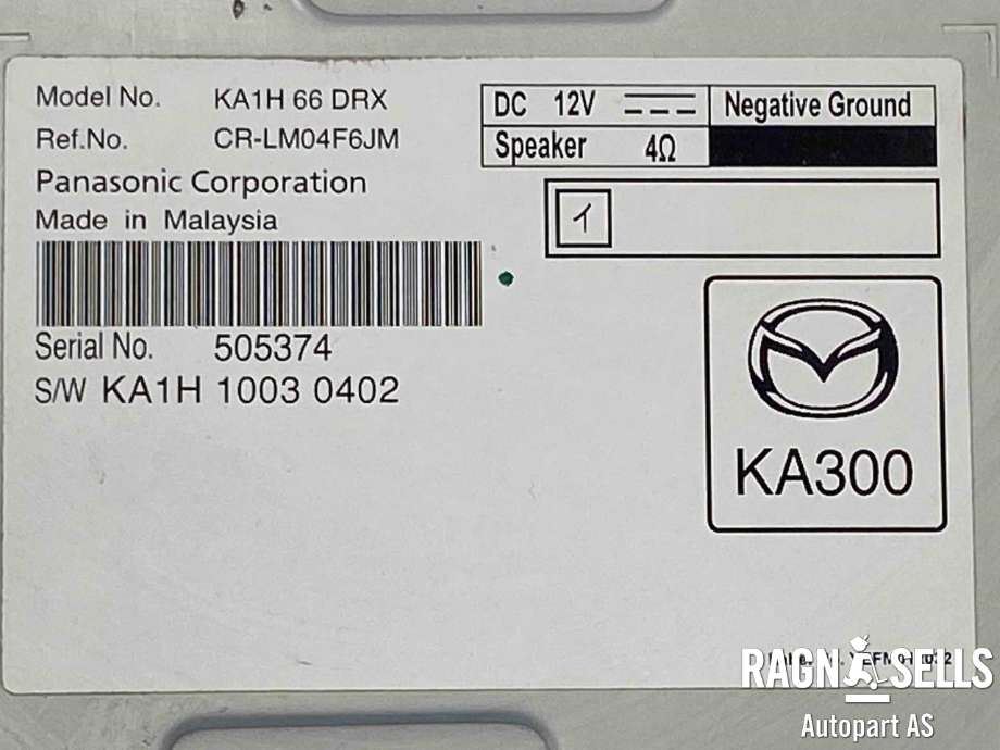 Styreenhet diverse til Mazda CX-5 2012-2017 (Type I) (KA1H-66-DRX|)