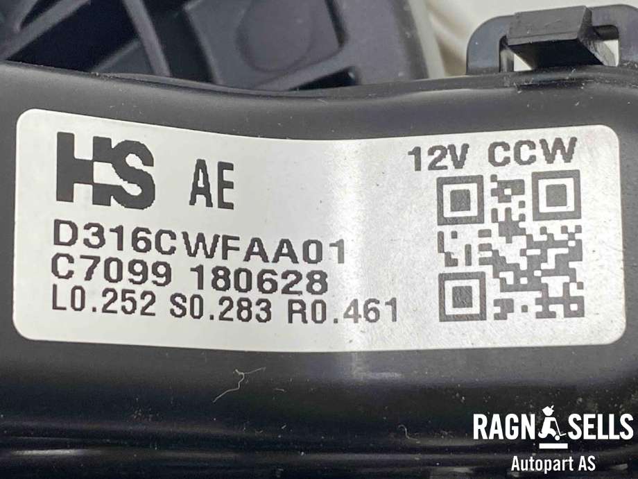 Varmeapparat motor til Hyundai Ioniq Electric 2016-2019 (Fase 1)  (D316CWFAA01|)