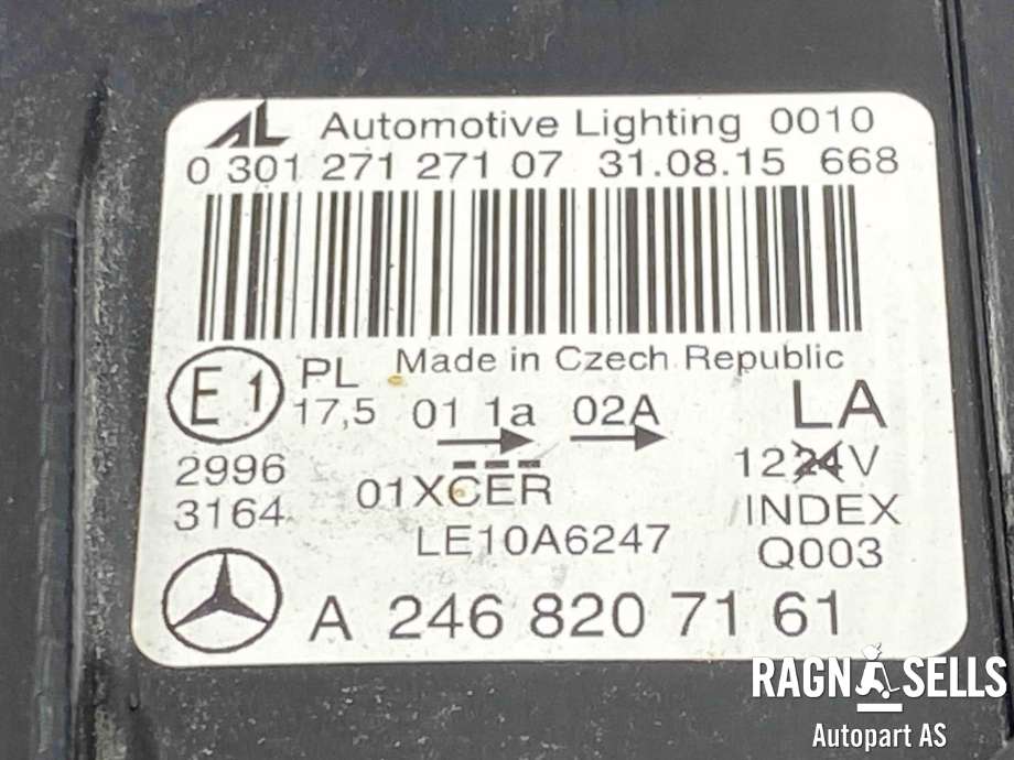 Frontlykt venstre xenon til Mercedes B-Klasse, electric drive 2014-2018 (W242) (W242) (A 246 820 01 39|)