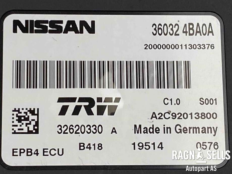 Styreenhet parkering til Nissan Qashqai 2014-2021 (Type II)  (360324BA0A|)