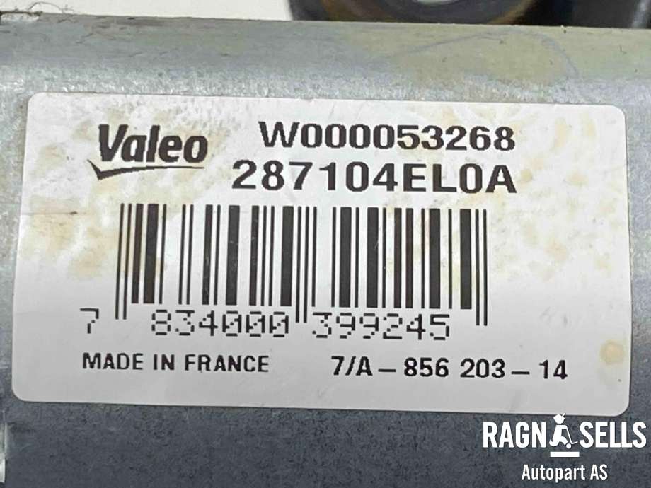 Viskermotor bakrute til Nissan Qashqai 2014-2021 (Type II)  (287104EL0A|)