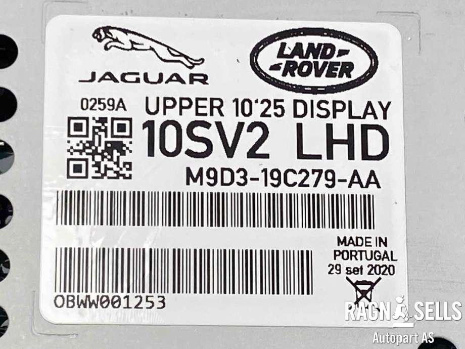 Bilstereo navigasjon til Jaguar I-PACE 2018-->>  (M9D319C279AC|M9D319C279AA|T4K13897)