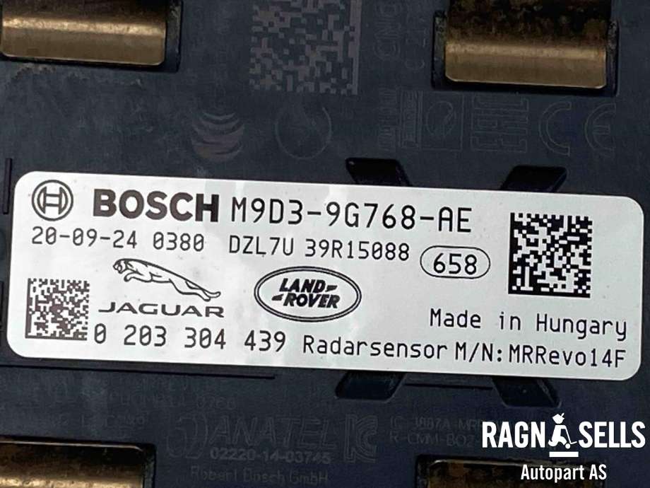 Sensor radar til Jaguar I-PACE 2018-->>  (BOSCH|M9D39G768AG|M9D39G768AE|0203304439)