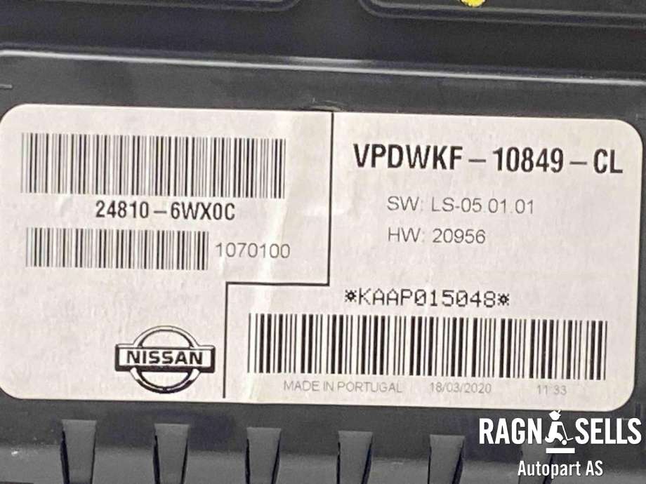 Instrumentpanel til Nissan E-NV200 2014-->>  (248106WX0C|248106WX0D|)