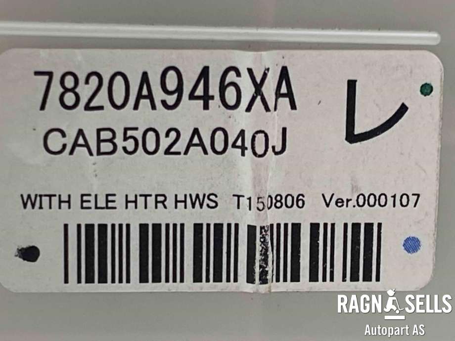 Varmeapparat betjening til Mitsubishi Outlander 2015-->> (Type III, Fase 2)  (7820A946XA|)