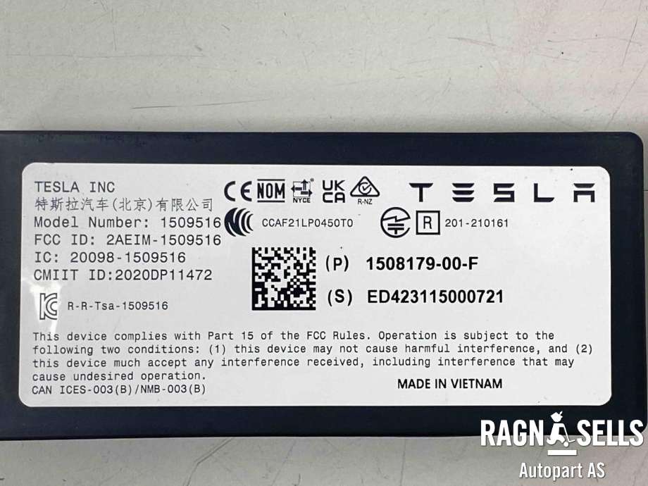 Antenne til Tesla Model Y 2021-2024 (Type I)  (150817900F|)
