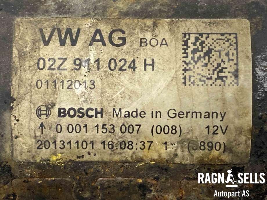 Starter diesel til VW Transporter / Caravelle 2009-2015 (Fase 2) (T5) (T5) (02Z 911 024 H|)