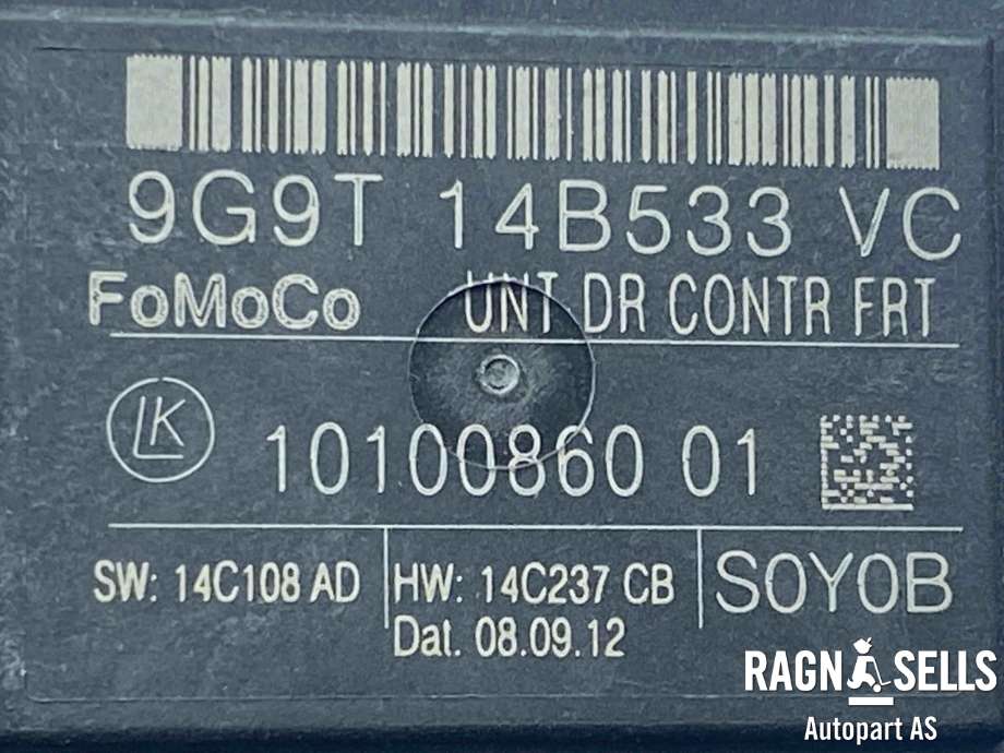 Styreenhet dør høyre foran til Ford Galaxy 2010-2015 (Type III, Fase 2)  (9G9T-14B533-VC||1812365)