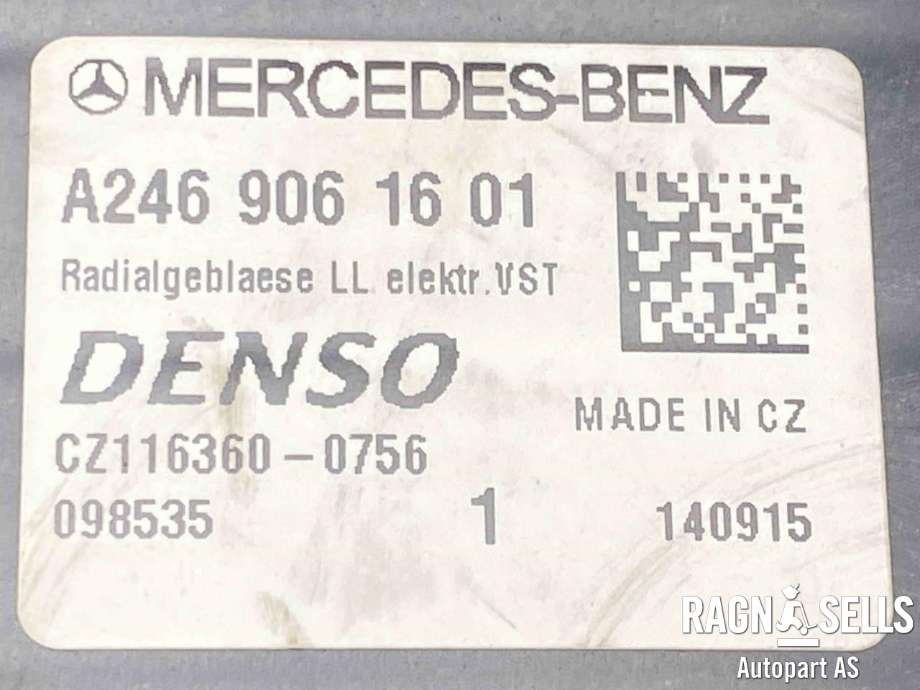 Varmeapparat motor til Mercedes B-Klasse, electric drive 2014-2018 (W242) (W242) (DENSO|A 246 906 16 01|A 222 906 03 03|)