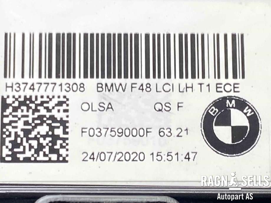 Baklykt venstre ytre til BMW X1 2015-2022 (F48) (F48) (63 21 7 477 713|)