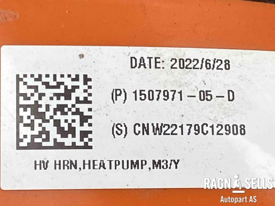 Aircondition kompressor elbil til Tesla Model 3 2018-2023 (Fase 1)  (1582668-00-H|)