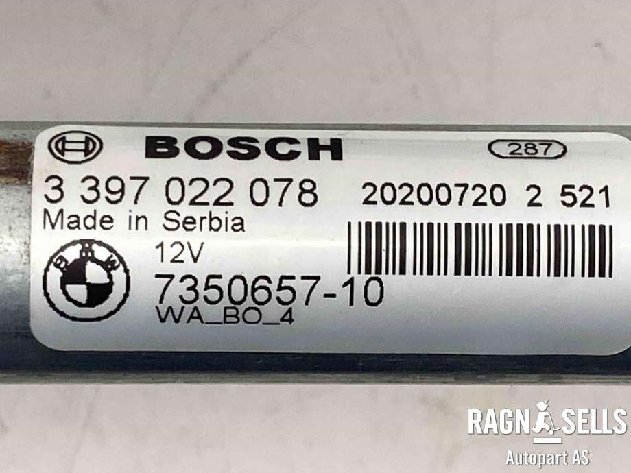 Viskermotor frontrute komplett m/overføring til BMW X1 2015-2022 (F48) (F48) (BOSCH|61 61 5 A36 E69||3397022078|0390243671)