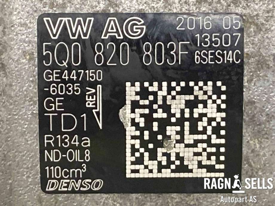 Aircondition kompressor til VW Transporter / Caravelle 2015-2019 (T6) (T6) (5Q0 820 803 F|)