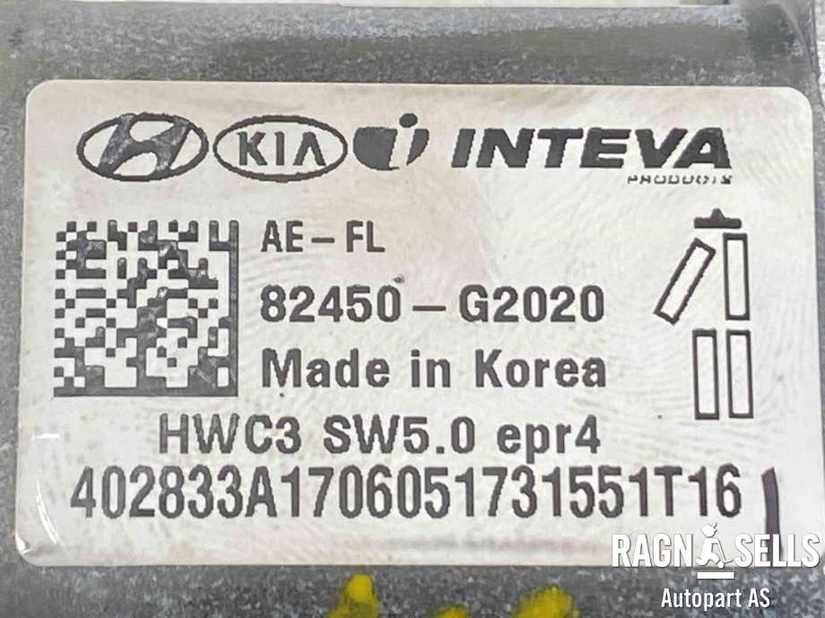 Ruteheis, kun motor, venstre foran til Hyundai Ioniq Electric 2016-2019 (Fase 1)  (82450G2020|)