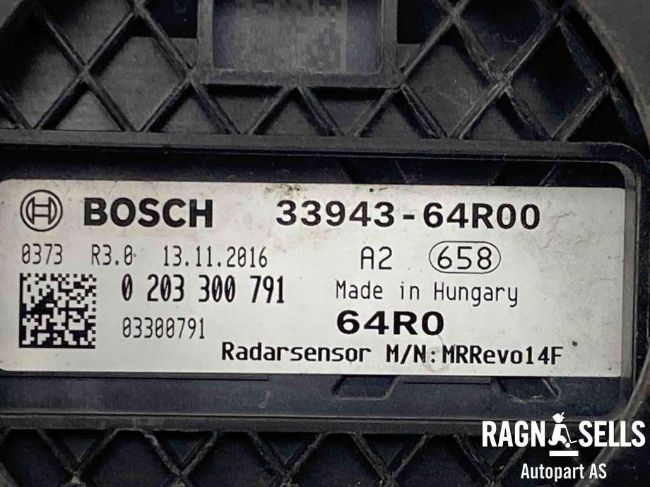 Sensor radar til Suzuki SX4 S-CROSS 2013-->> (Type II)  (BOSCH|3394364R00|O2O33OO79I|)