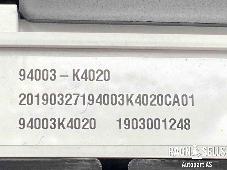 Instrumentpanel til Hyundai Kona 2017-2021 (Type I, Fase 1)  (94003K4020|)